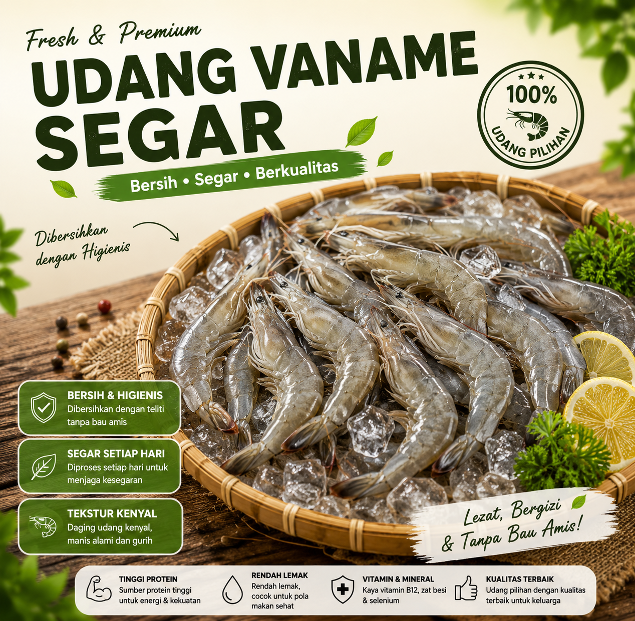 Tips Memilih Udang Vaname Segar, Cara Membersihkan, dan 7 Ide Menu Praktis